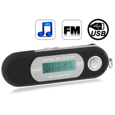 4GB MP3 Player with Metal Clip (Baby Blue)